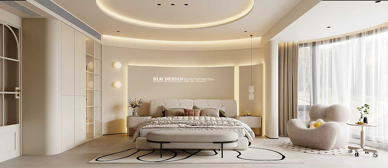 法式轻奢-白龙马效果图