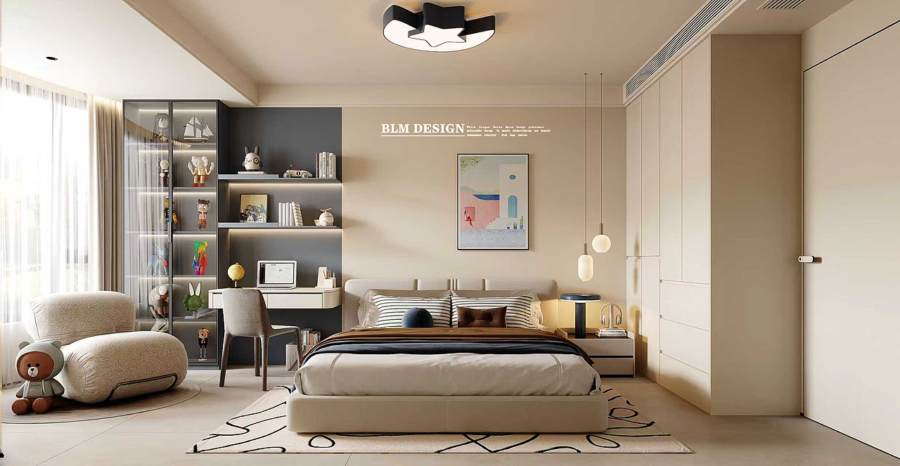 法式轻奢-白龙马效果图