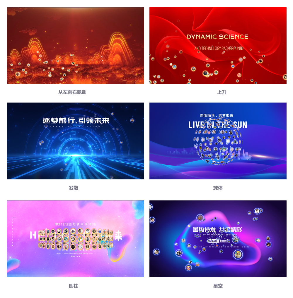 年会展会晚会活动微信二维码大屏签到照片头像墙创意互动游戏软件系统,gohudong.com