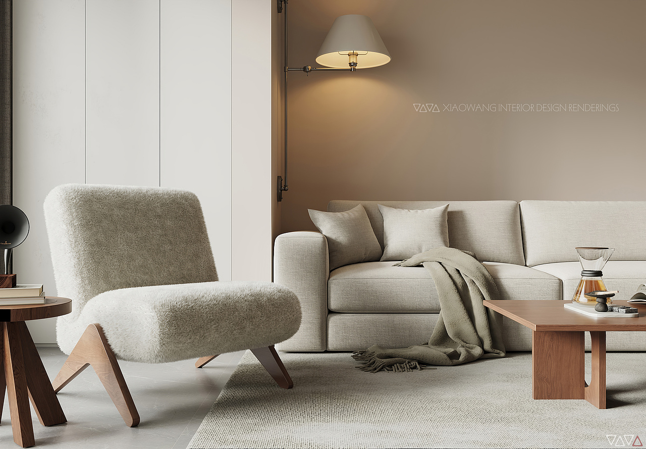 中古风 客餐厅效果图