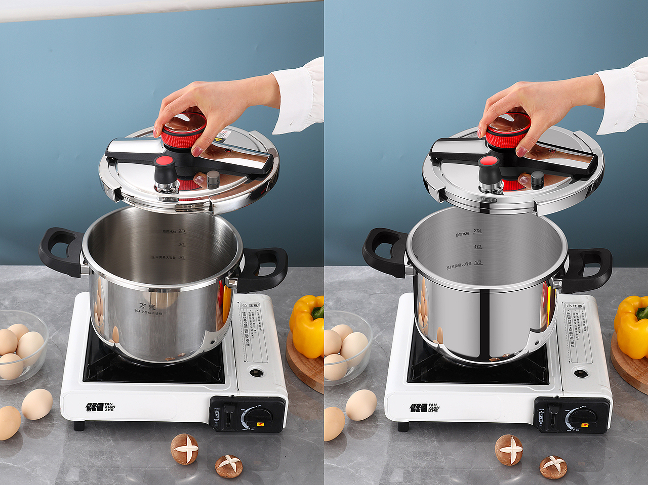 不锈钢高压锅精修（图ZMzk3Nzk0MzQ0） - 修图/后期 - 站酷设计师产品人像修图师原创素材 - 站酷ZCOOL