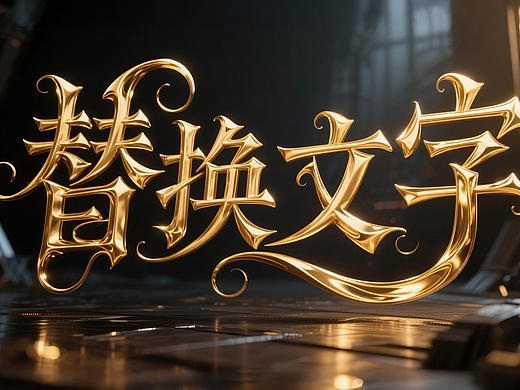 如何使用Ai制作珐琅金色字？