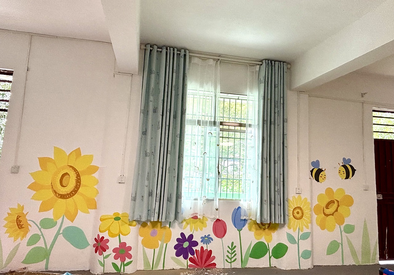 儿童室美化墙绘壁画贵州墙绘紫云墙绘