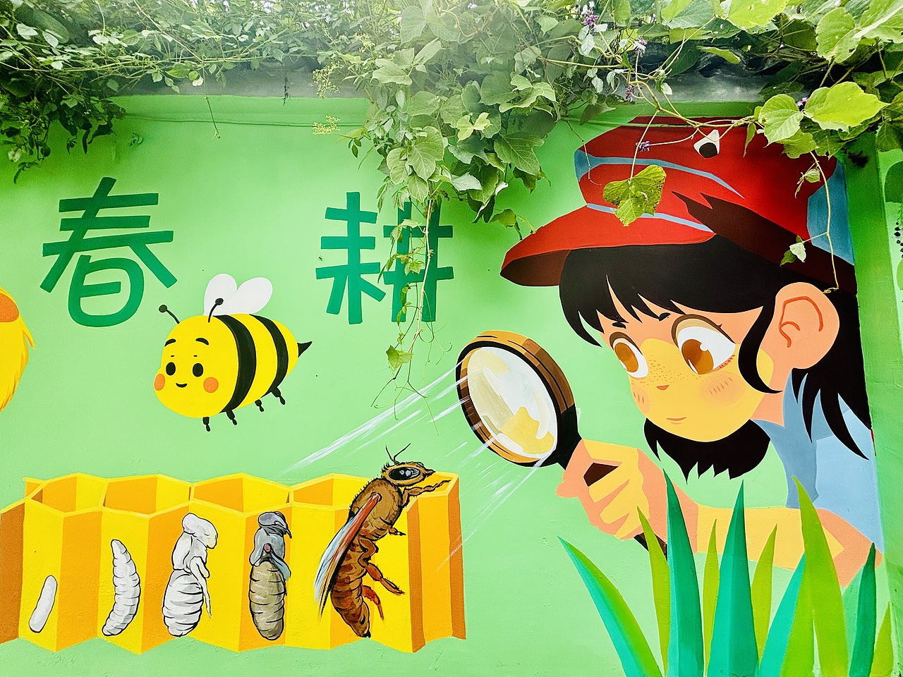 养蜂业文化宣传墙绘 息烽墙绘