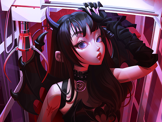 娃娃机里的小魔女😈