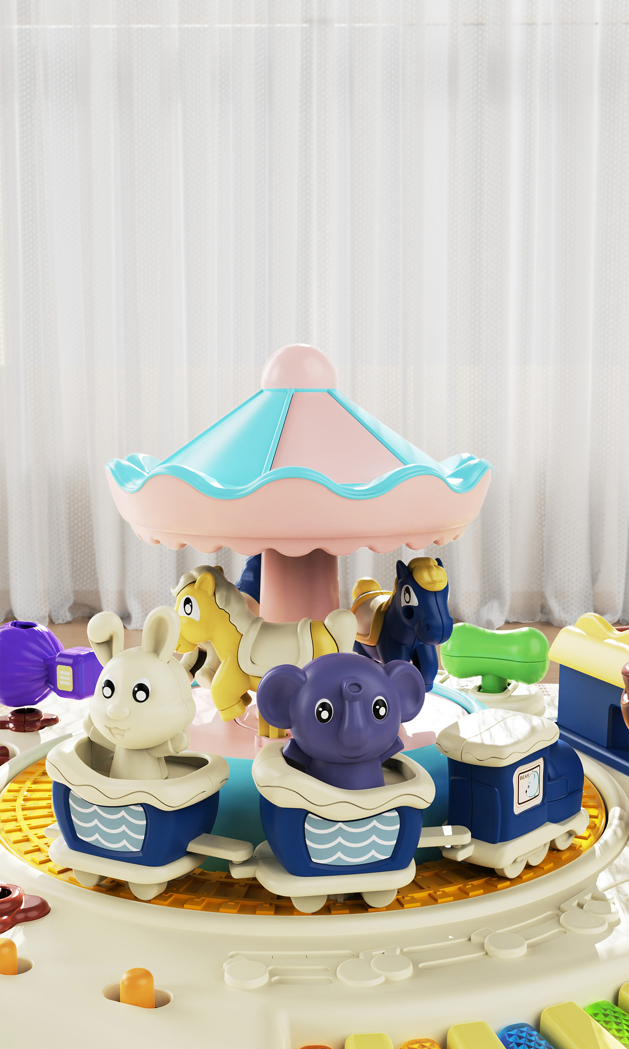 一款很贵的婴儿早教益智玩具渲染照片