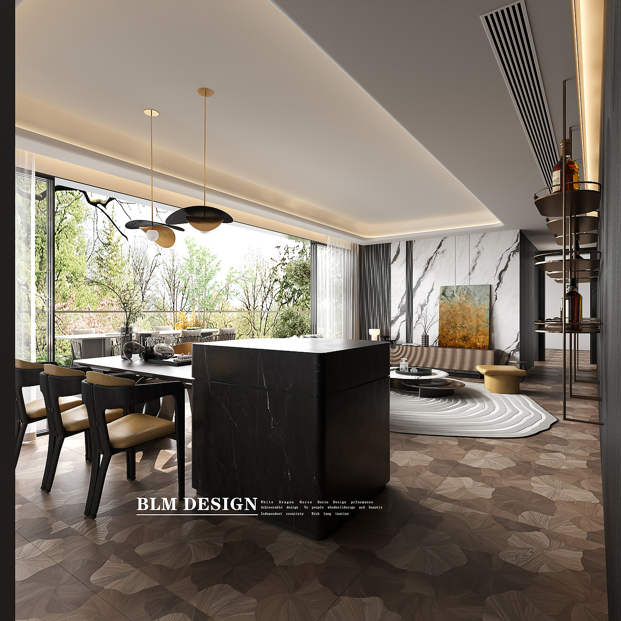 现代风-白龙马效果图