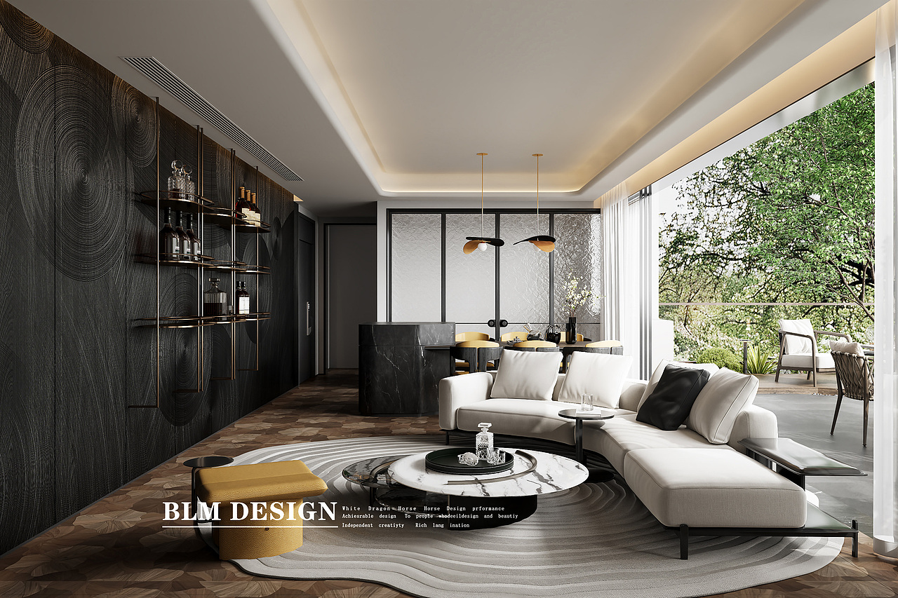 现代风-白龙马效果图