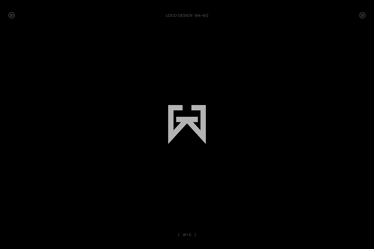 极简字母组合图形logo(W篇)
