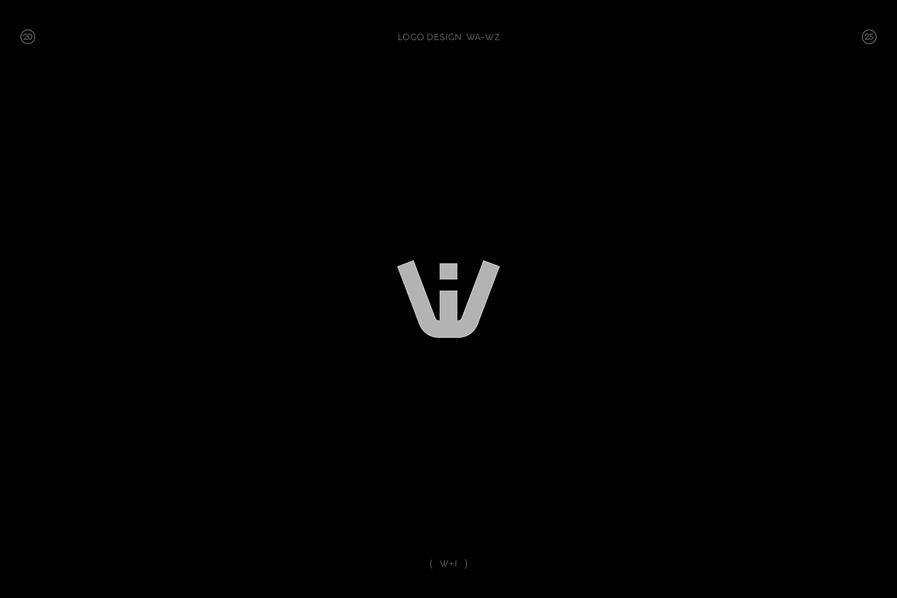 极简字母组合图形logo(W篇)