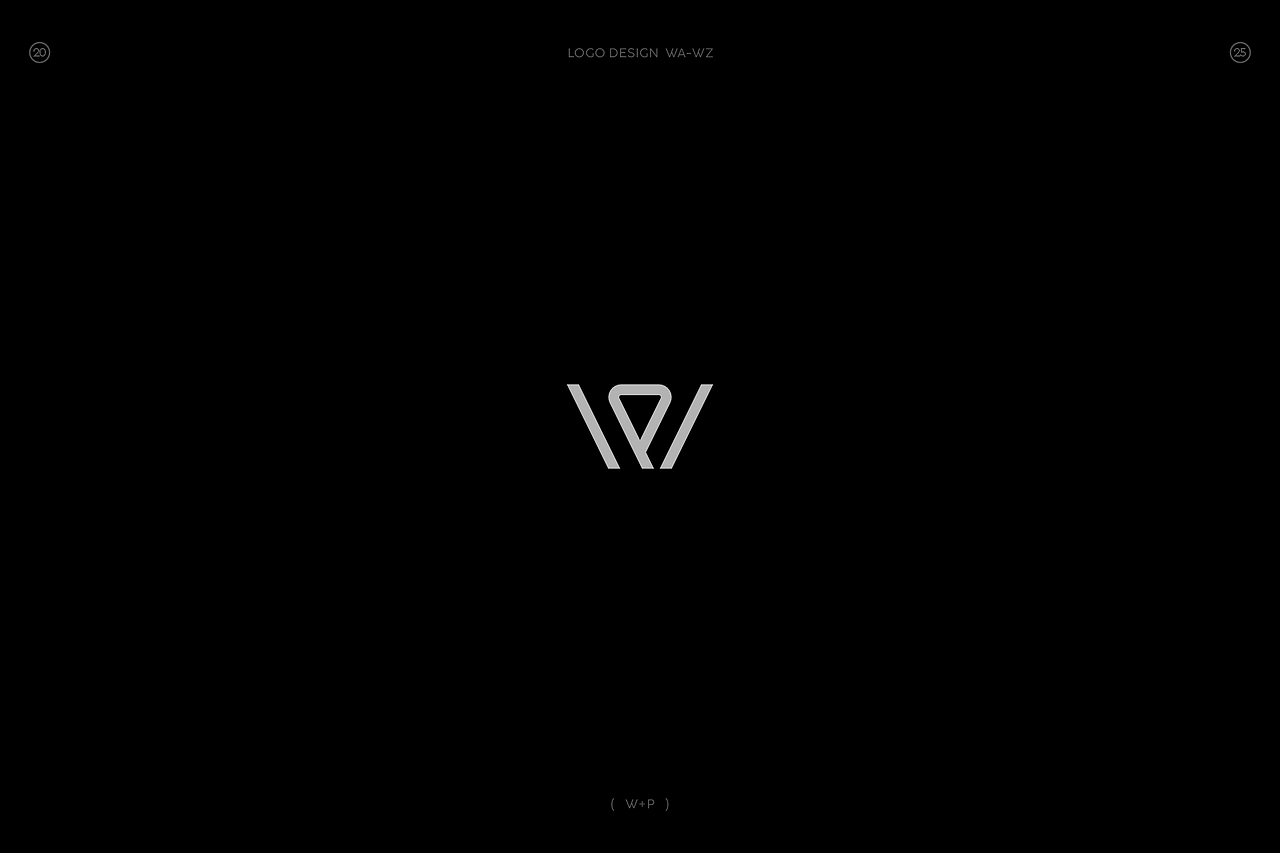极简字母组合图形logo(W篇)