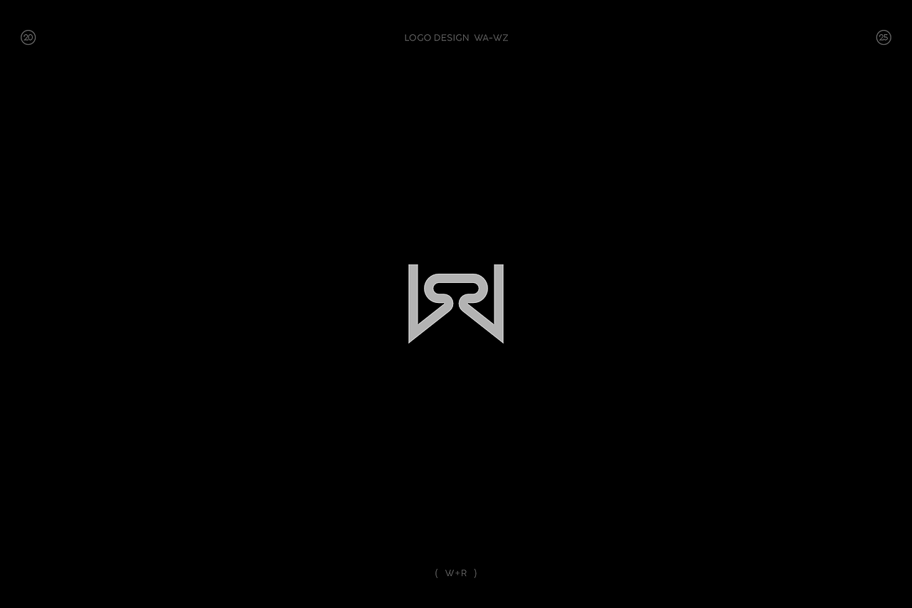 极简字母组合图形logo(W篇)