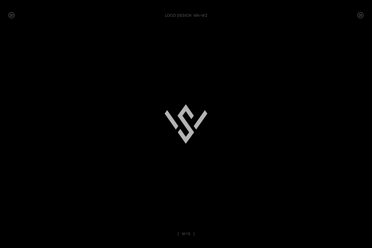 极简字母组合图形logo(W篇)