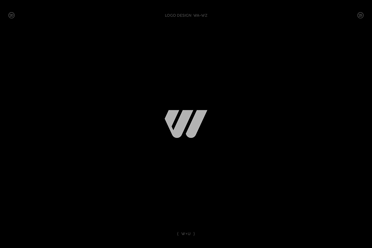极简字母组合图形logo(W篇)