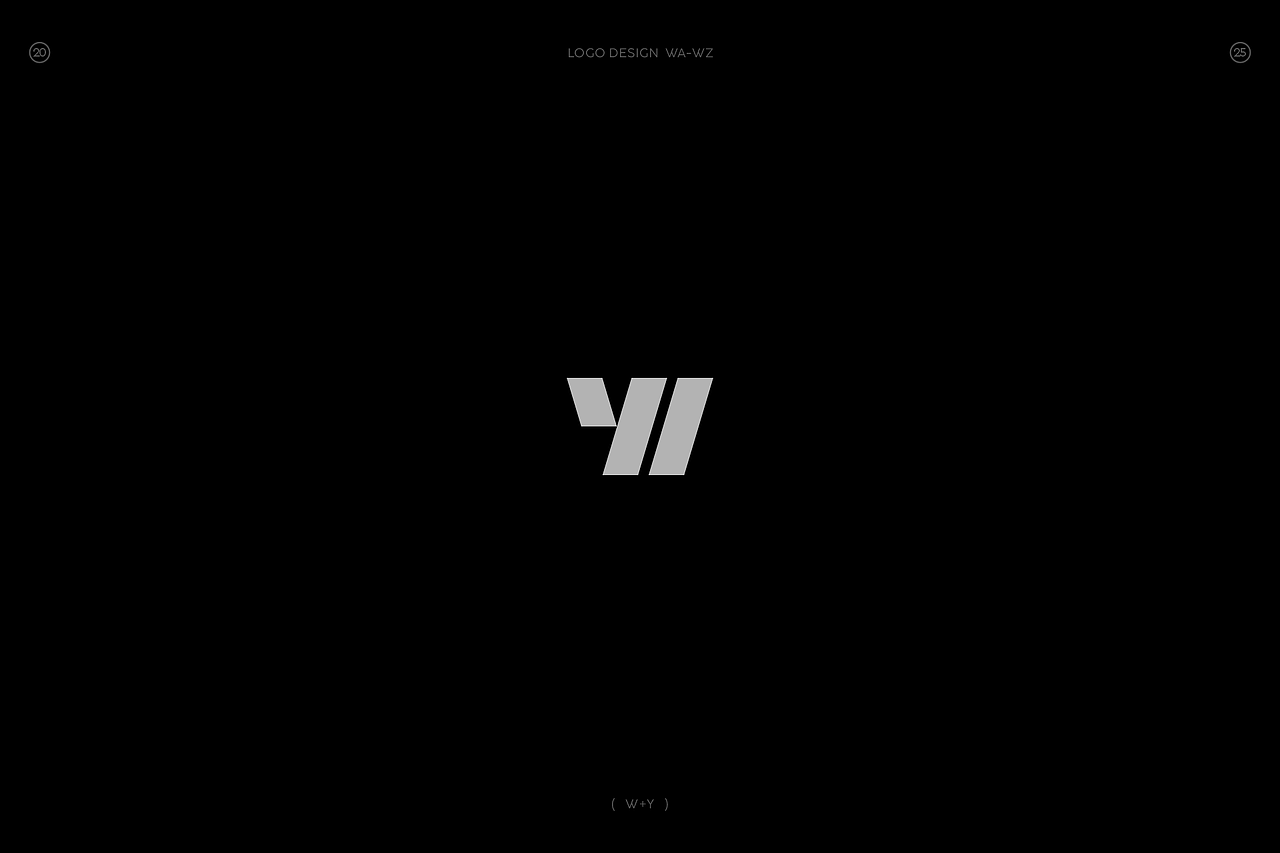 极简字母组合图形logo(W篇)
