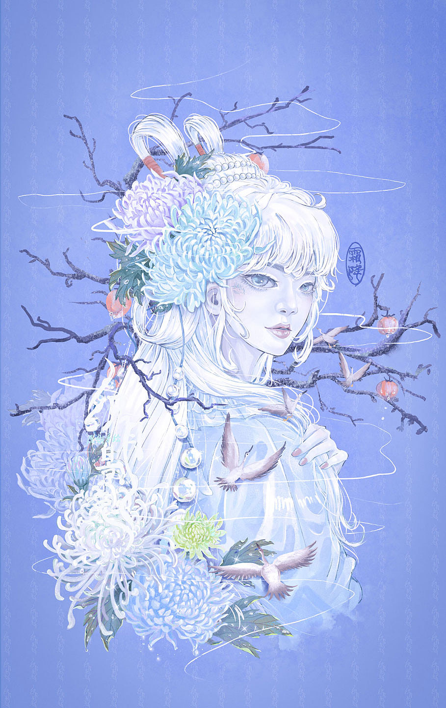 十二节气拟人插画~霜降