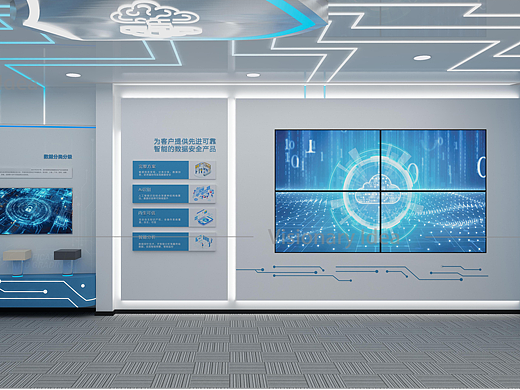 信息安全文化科技展厅的构思与设计方案落地（个人主页-ZNzI2NzI0MTY=） - 展陈设计 - 站酷设计师一个想法vision原创素材 - 站酷ZCOOL