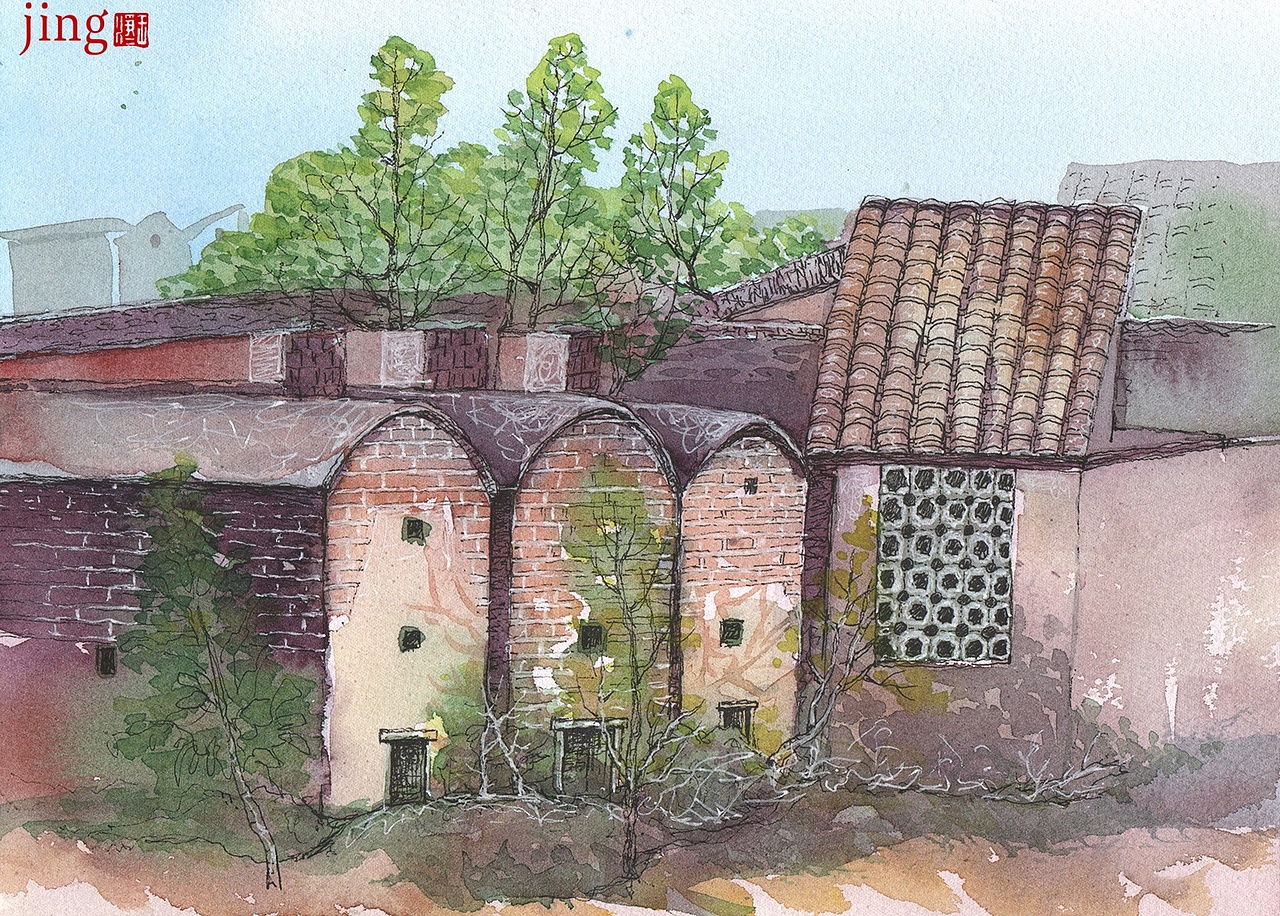 水彩手绘 40幅花卉&风景插画