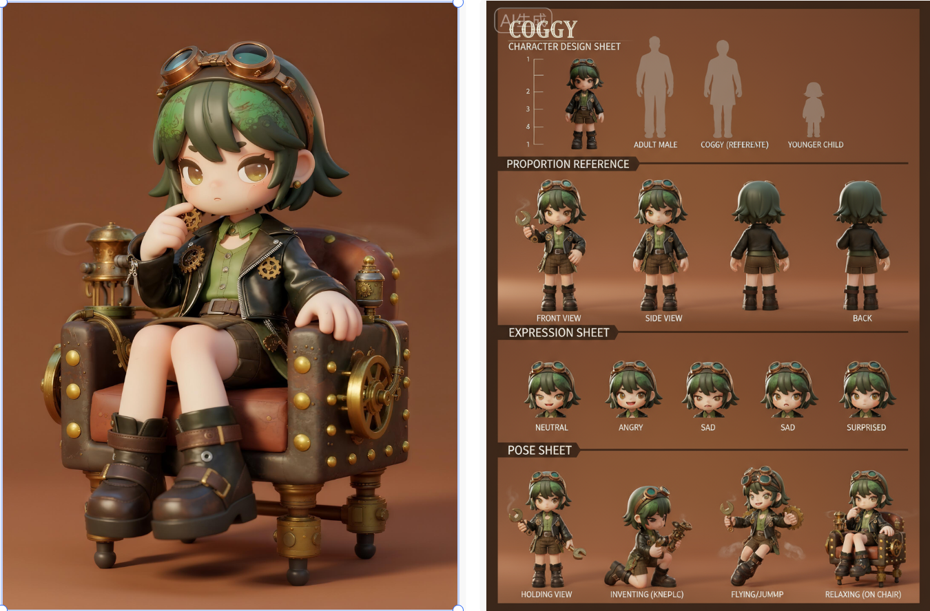 电商人必看！Nano banana+liblibai 3大商业场景实测：海报延展、IP 设计效率翻倍（图ZMTUyNTEyMDg=） - 教程 - 站酷设计师设计师学Ai原创素材 - 站酷ZCOOL