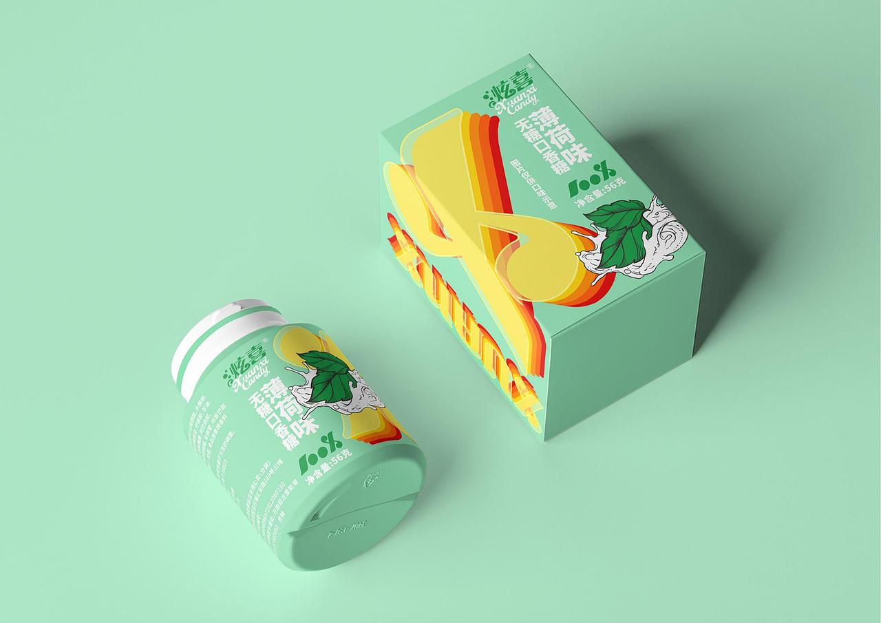 XUANXI炫喜无糖口香糖新品上市品牌全案包装系统定位