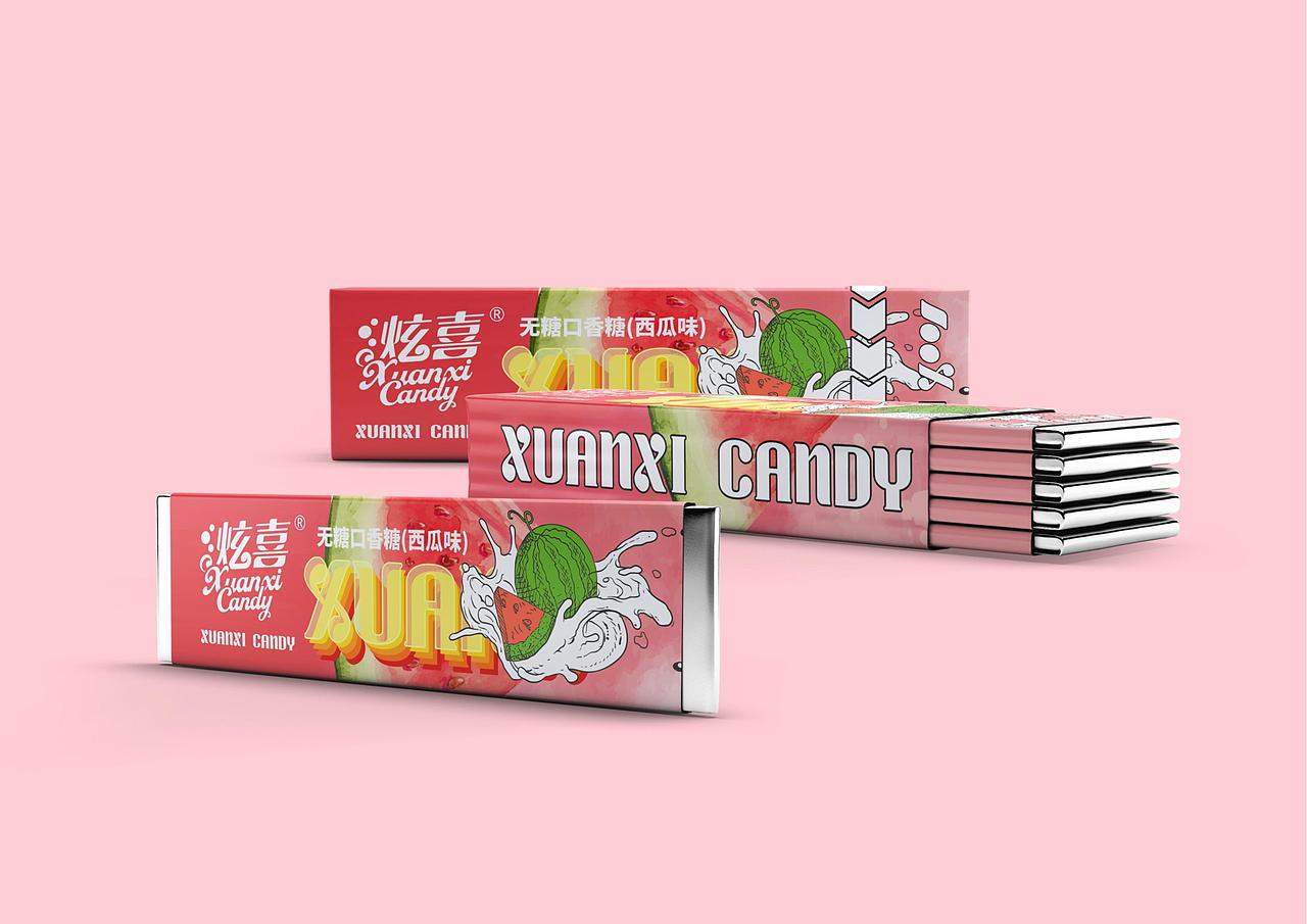 XUANXI炫喜无糖口香糖新品上市品牌全案包装系统定位