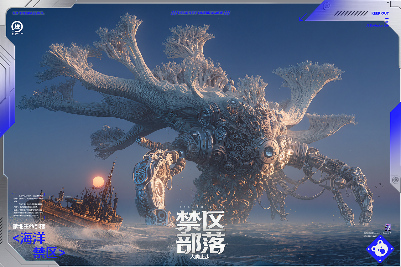 【禁区部落】（图ZMzk3ODczNzky） - AI作品 - 站酷设计师OneBrocade阿一原创素材 - 站酷ZCOOL