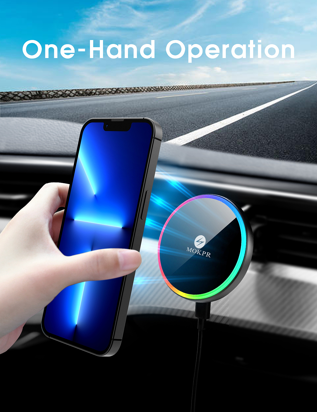 车载LED手机支架