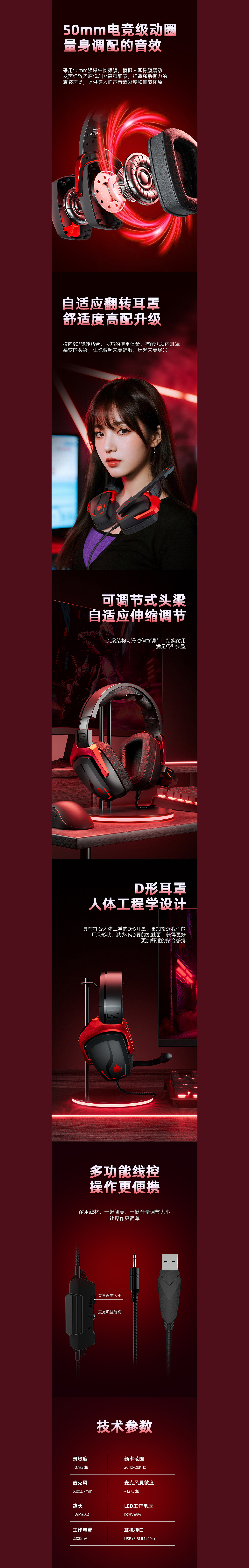 2025年10月头戴式耳机详情/主图合集