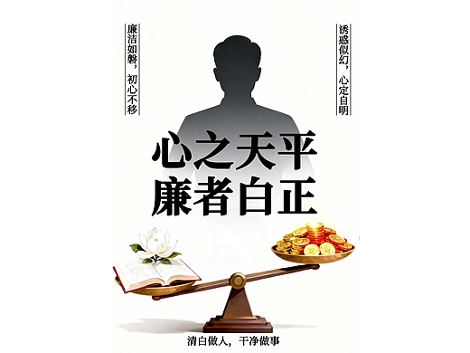 廉洁海报