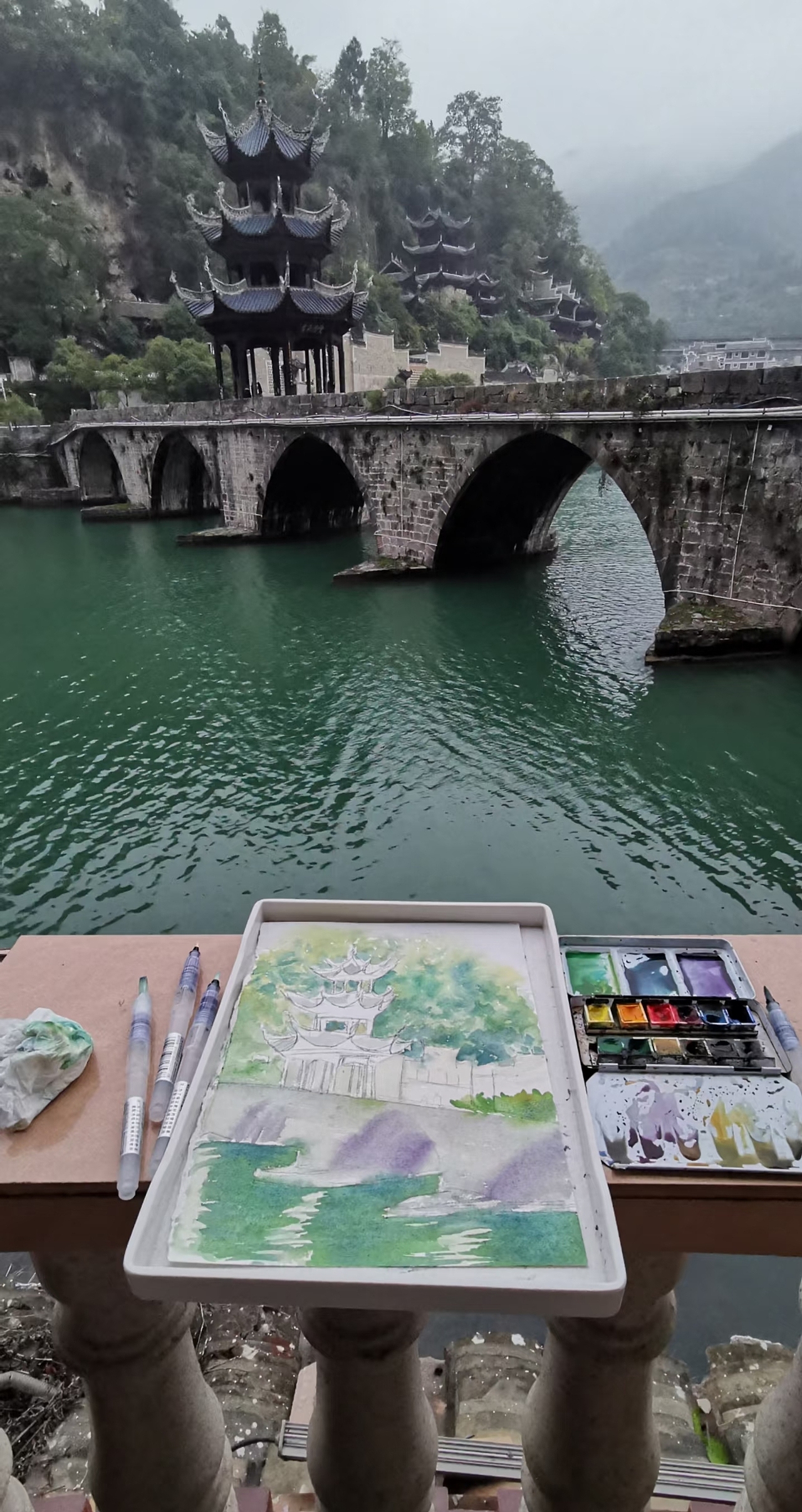 水彩和平板风景写生（图ZMzk3ODk4NTQw） - 绘画 - 站酷设计师思汸水彩原创素材 - 站酷ZCOOL