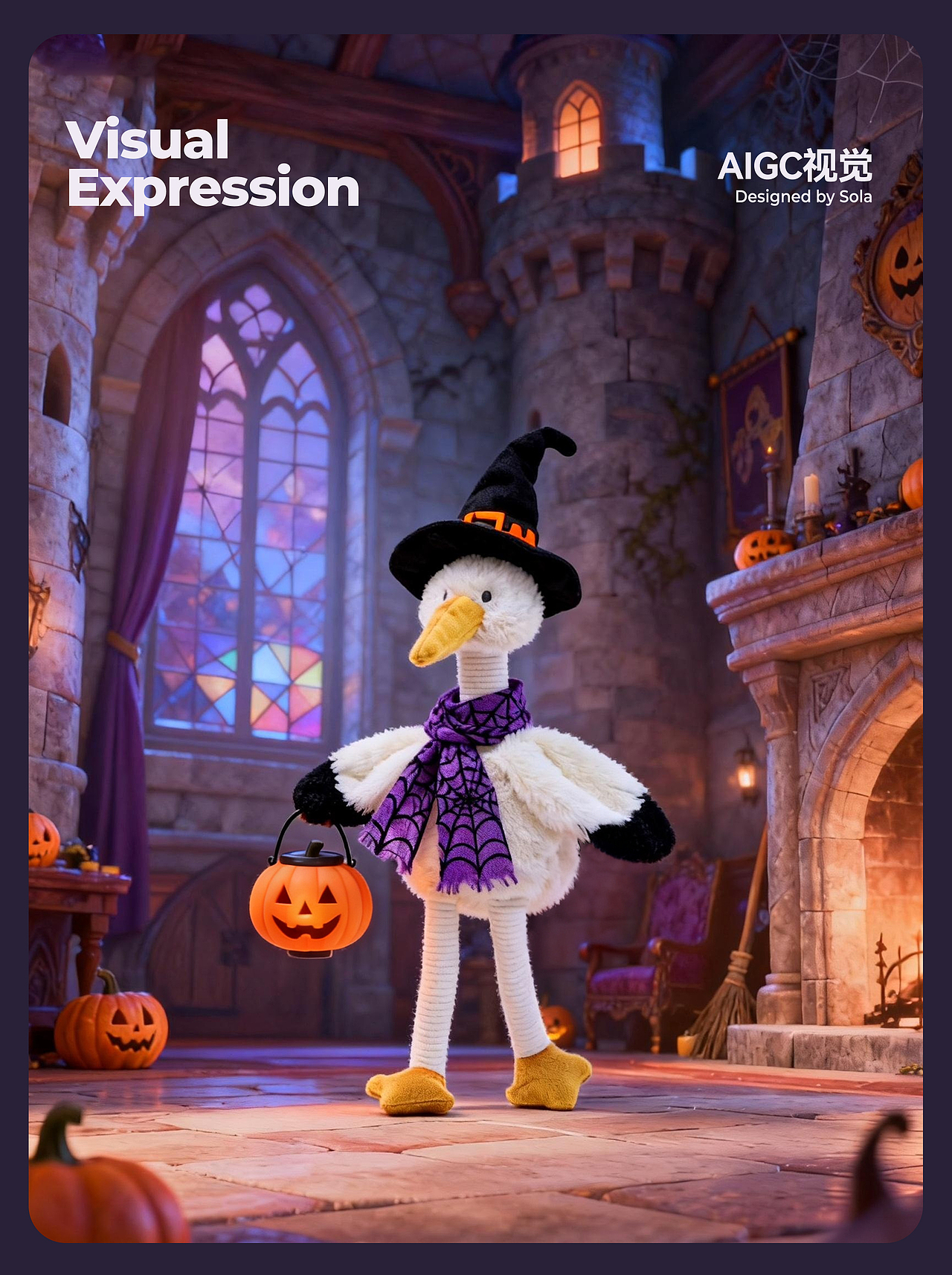 AIGC毛绒玩具节庆电商视觉|万圣节中秋节动画短片（图ZMzk3OTEwNTU2） - AI作品 - 站酷设计师solaAI未来日记原创素材 - 站酷ZCOOL