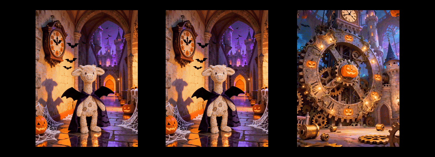 AIGC毛绒玩具节庆电商视觉|万圣节中秋节动画短片（图ZMzk3OTEwNjA4） - AI作品 - 站酷设计师solaAI未来日记原创素材 - 站酷ZCOOL