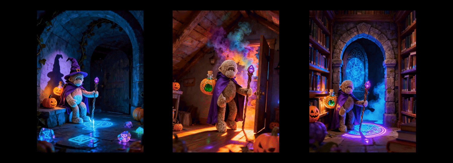 AIGC毛绒玩具节庆电商视觉|万圣节中秋节动画短片（图ZMzk3OTEwNTky） - AI作品 - 站酷设计师solaAI未来日记原创素材 - 站酷ZCOOL