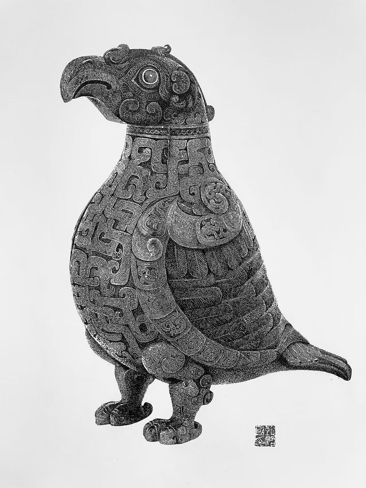 惊！这支钢笔，竟把千年国宝画 “活” 了（图ZMzk3OTE3MzMy） - 绘画 - 站酷设计师诧迹景观原创素材 - 站酷ZCOOL