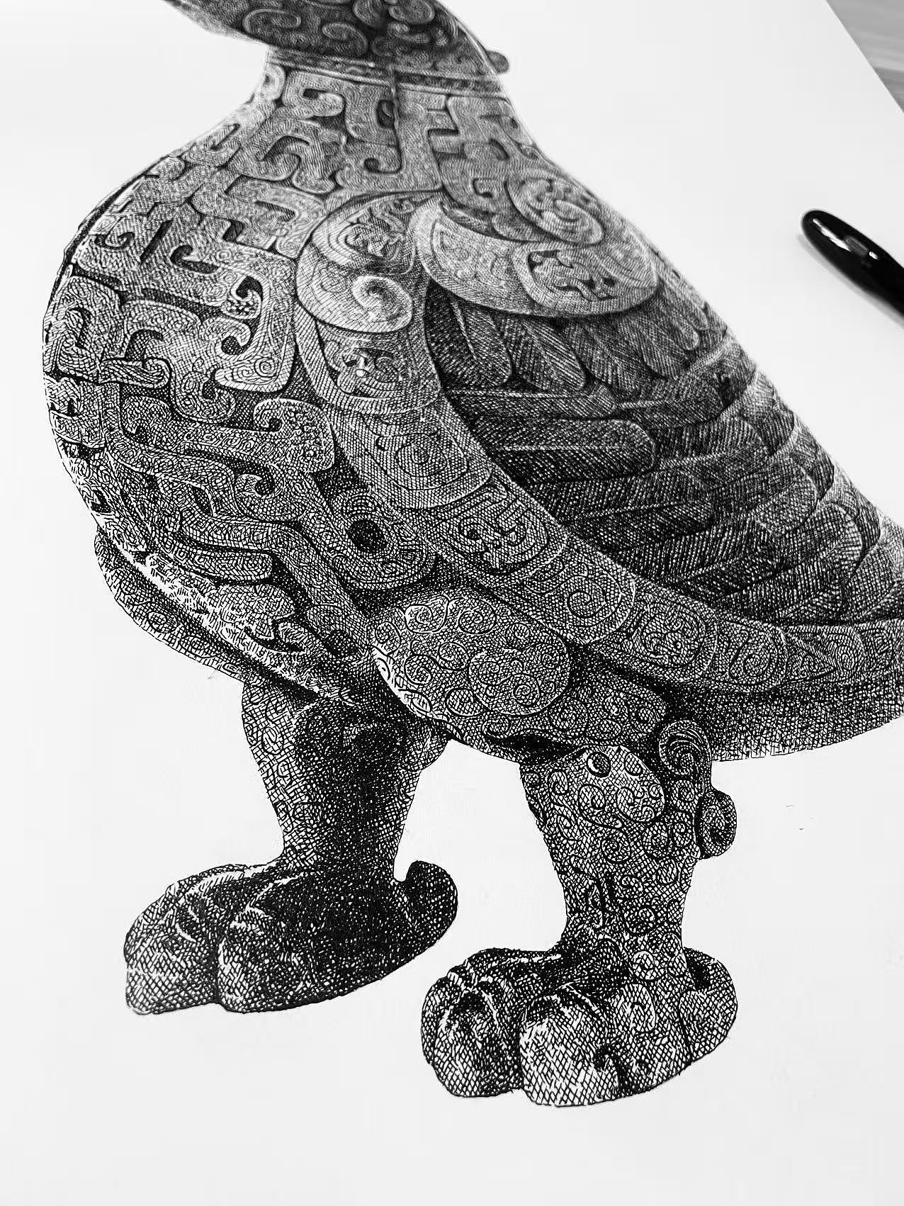 惊！这支钢笔，竟把千年国宝画 “活” 了（图ZMzk3OTE3MzIw） - 绘画 - 站酷设计师诧迹景观原创素材 - 站酷ZCOOL