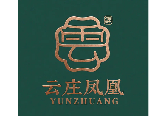 云庄凤凰-logo设计08