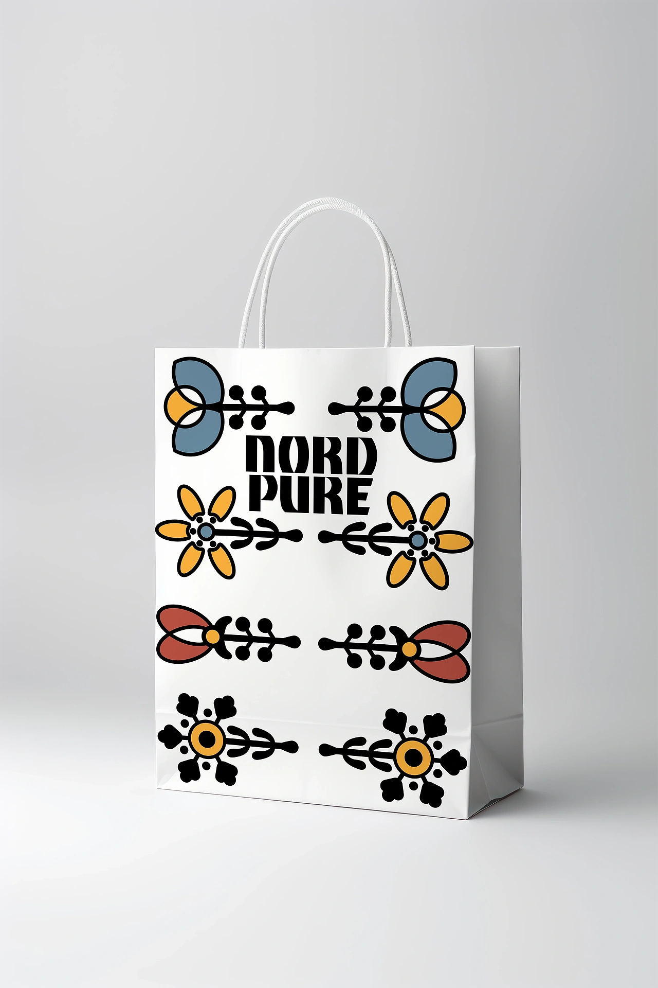 诺德纯护肤品品牌标识和包装设计