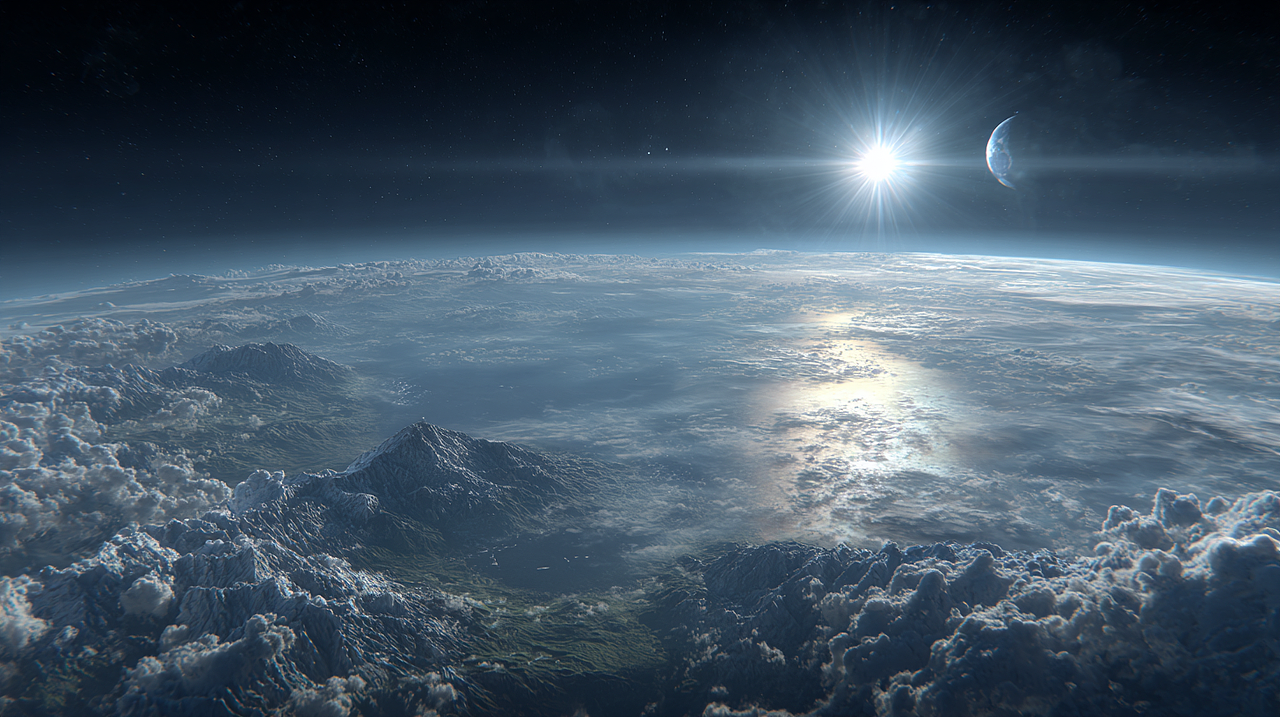 AI科幻短片·《凝望：38万公里的孤独与浪漫》（图ZMzk3OTI3OTA0） - 短片 - 站酷设计师异界AIGC原创素材 - 站酷ZCOOL