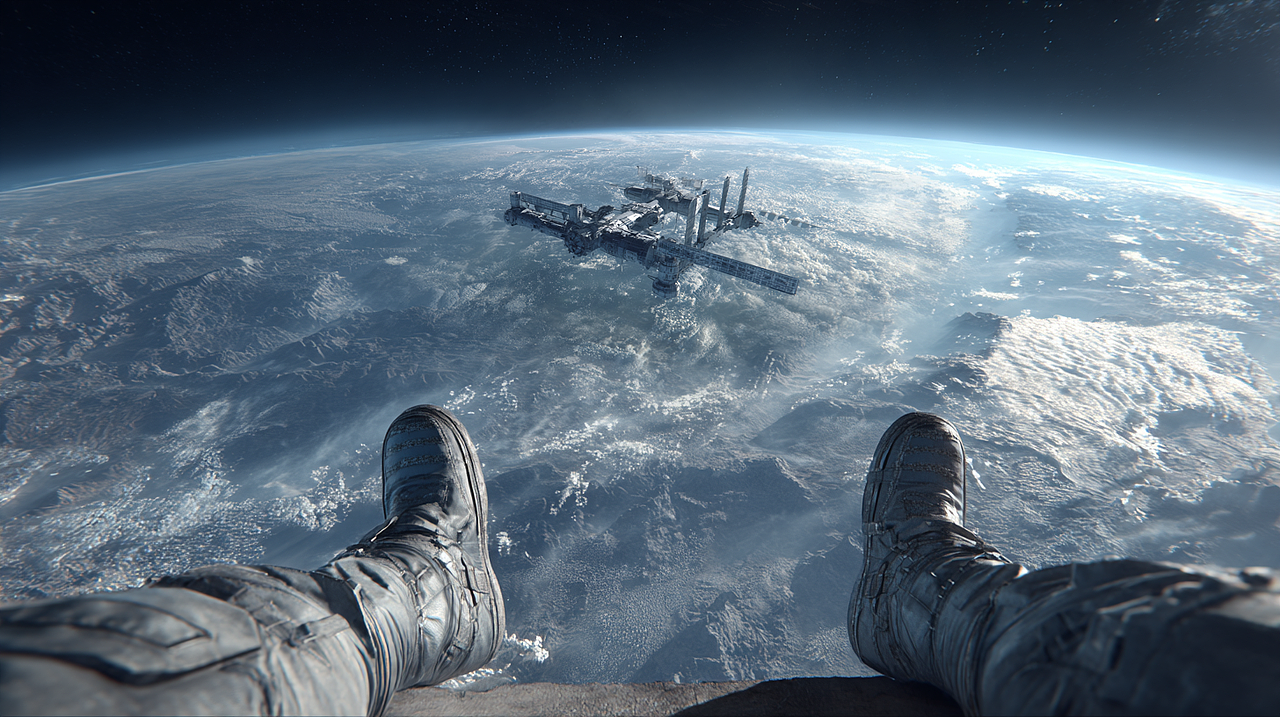 AI科幻短片·《凝望：38万公里的孤独与浪漫》（图ZMzk3OTI3OTEy） - 短片 - 站酷设计师异界AIGC原创素材 - 站酷ZCOOL