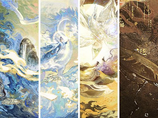 《且渡无双》插画合集｜《林渡飞升》《临湍献祭》
