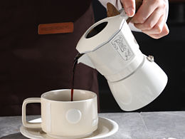 咖啡摩卡壶拍摄