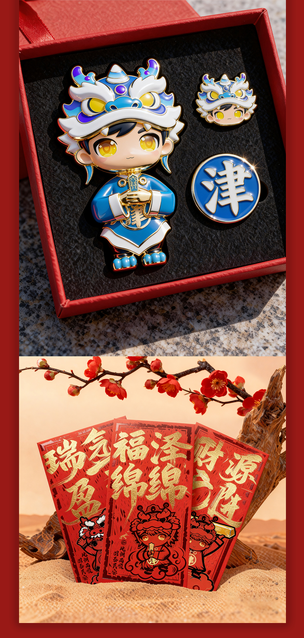 津海龙宝 & 津海福仔 | 探究ai延展的可行性（图ZMzk3OTU1NTcy） - AI作品 - 站酷设计师Vcheng丶原创素材 - 站酷ZCOOL