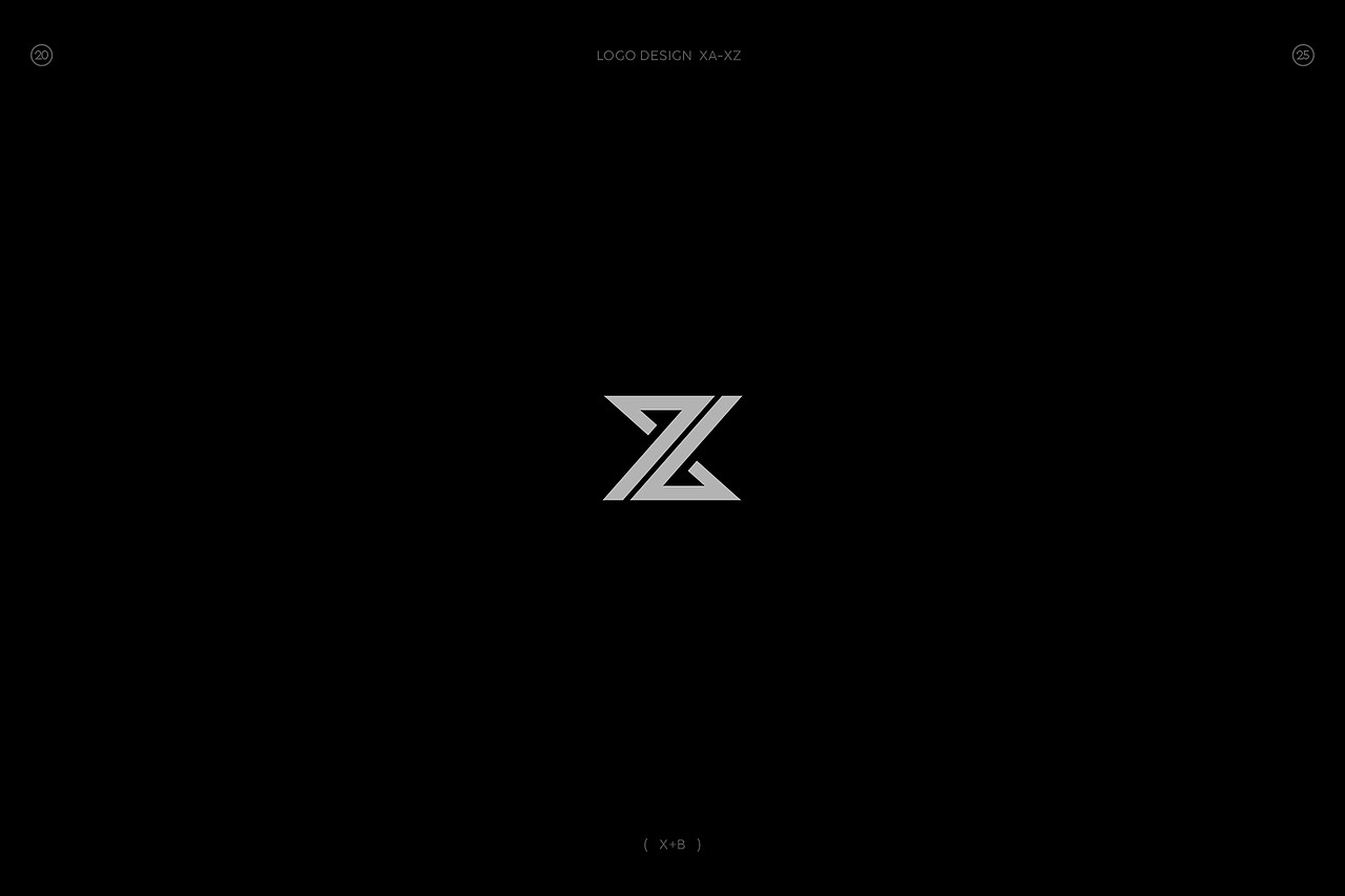 极简字母组合图形logo(X篇)