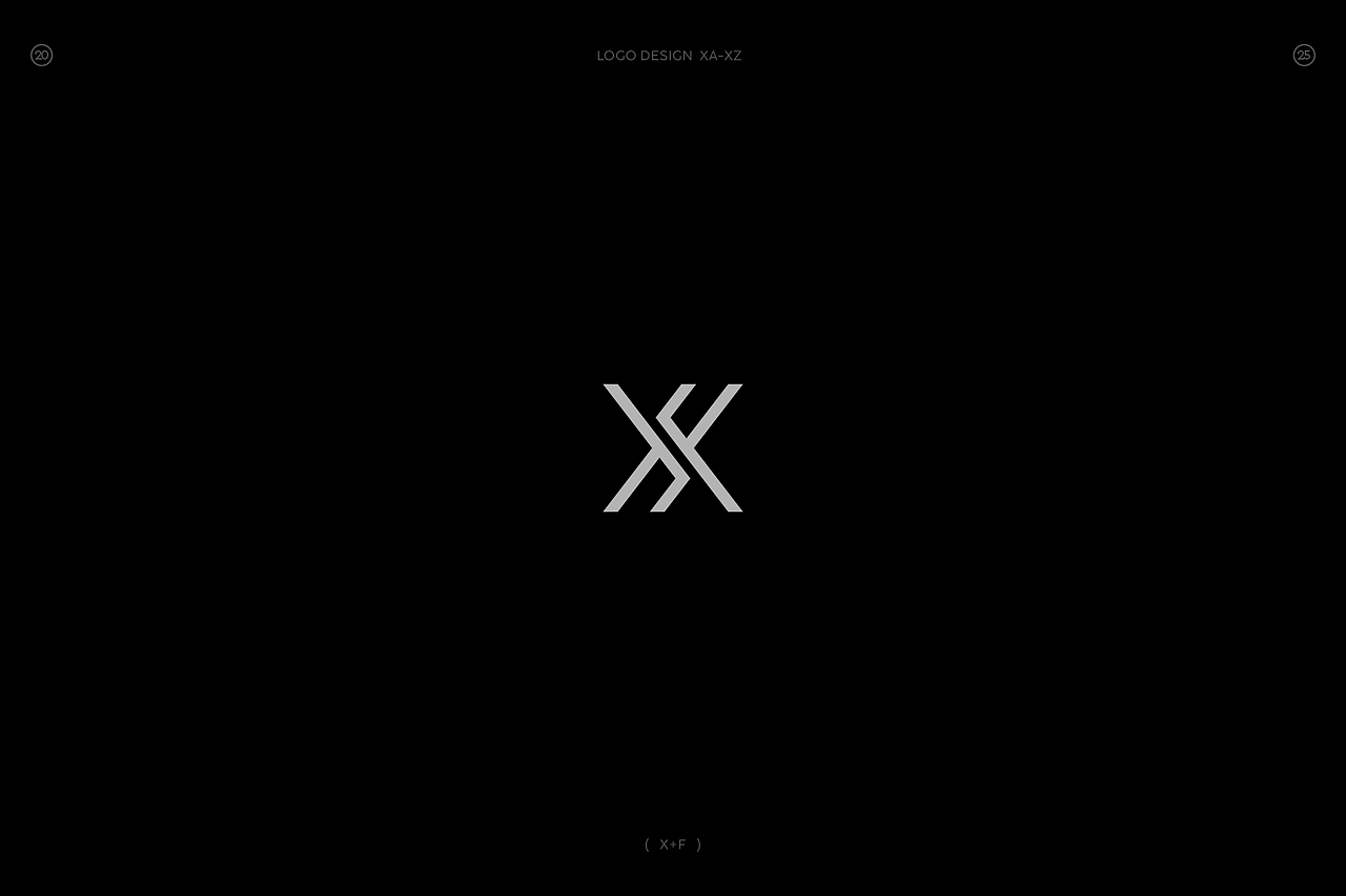 极简字母组合图形logo(X篇)