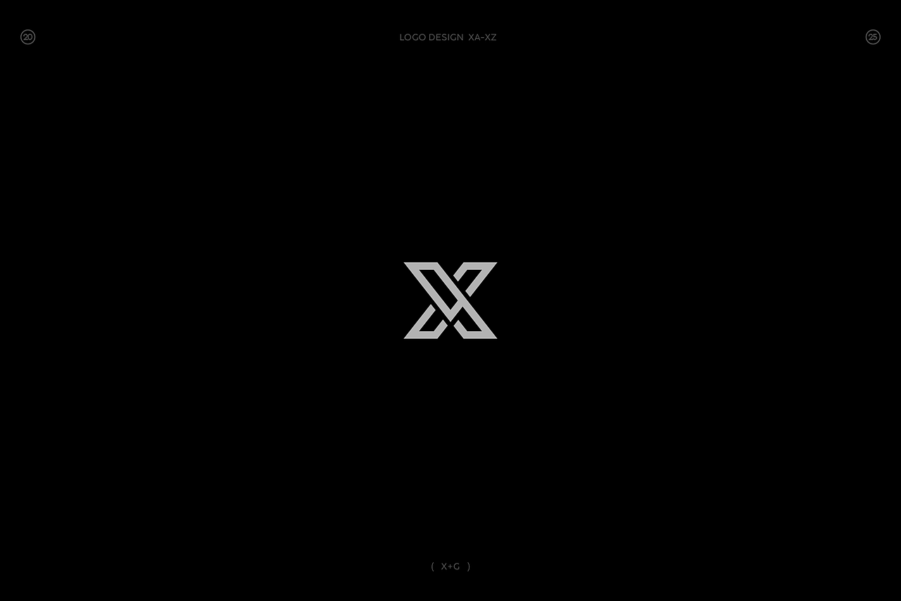 极简字母组合图形logo(X篇)