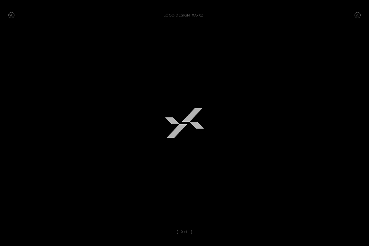 极简字母组合图形logo(X篇)