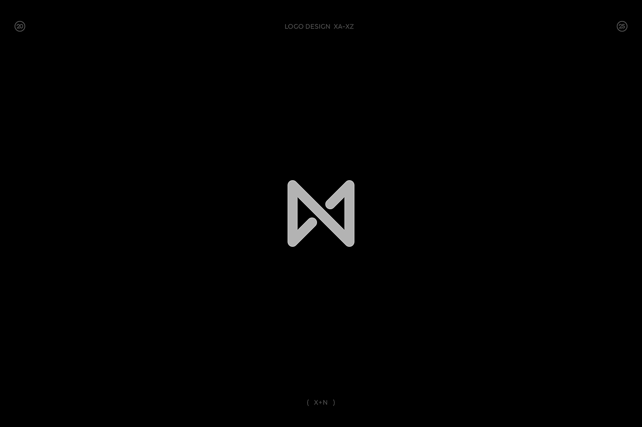 极简字母组合图形logo(X篇)