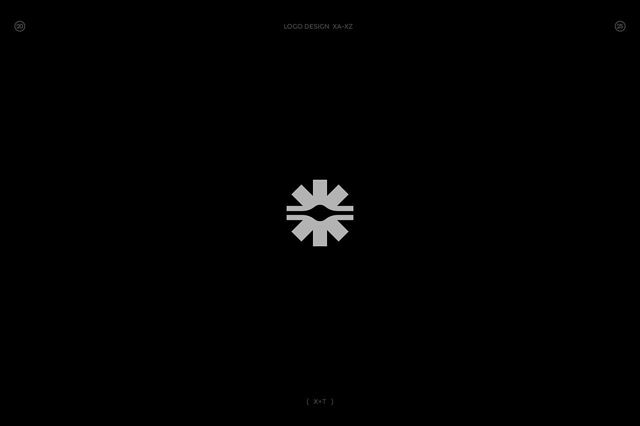 极简字母组合图形logo(X篇)