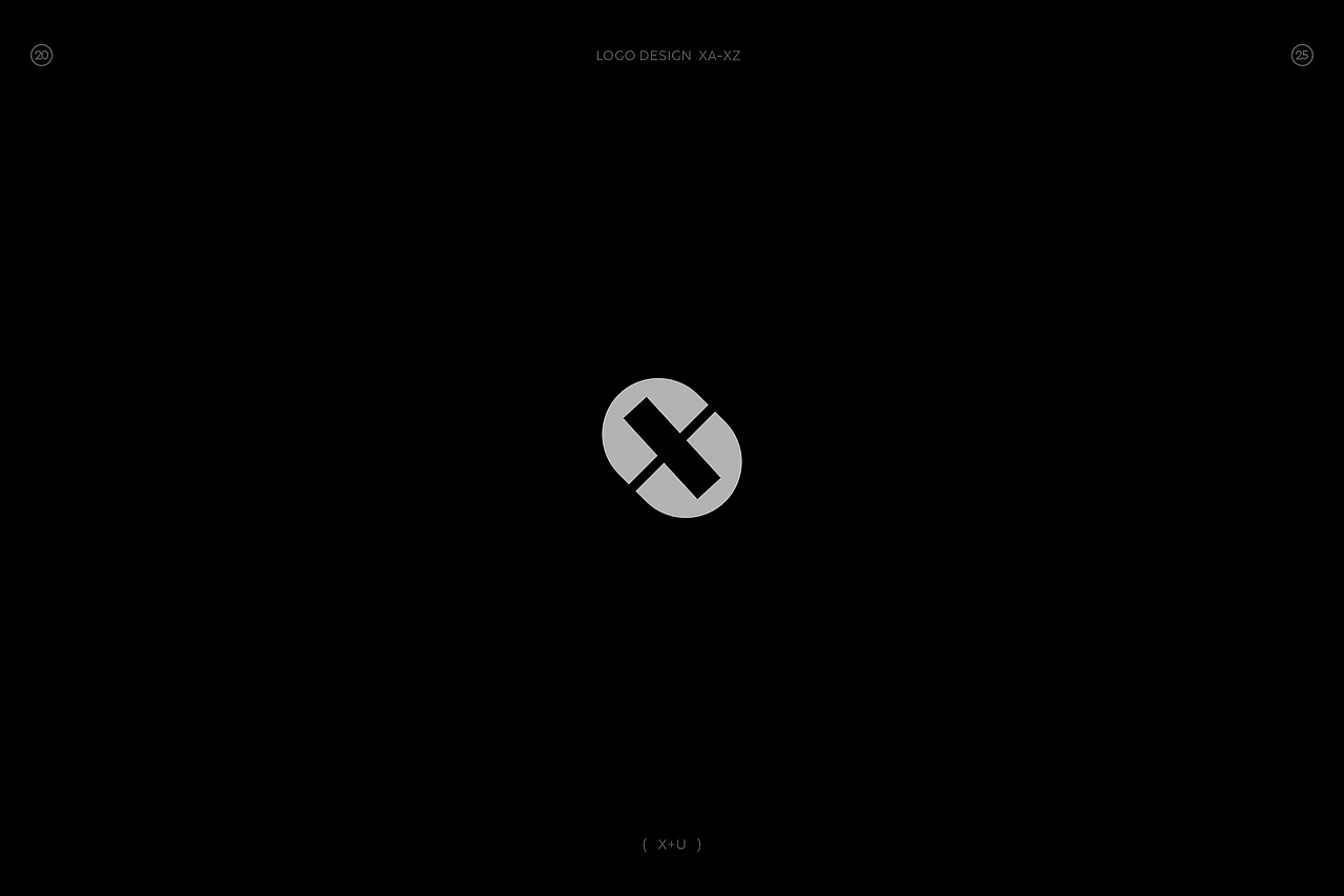 极简字母组合图形logo(X篇)