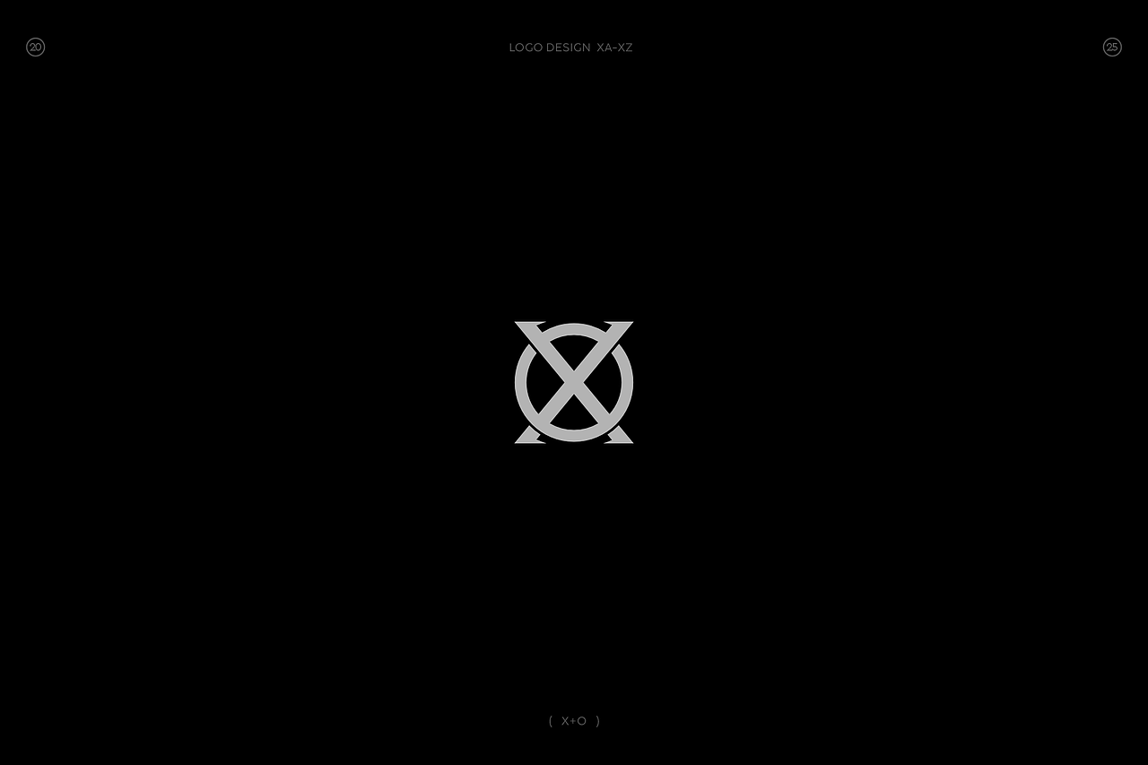 极简字母组合图形logo(X篇)